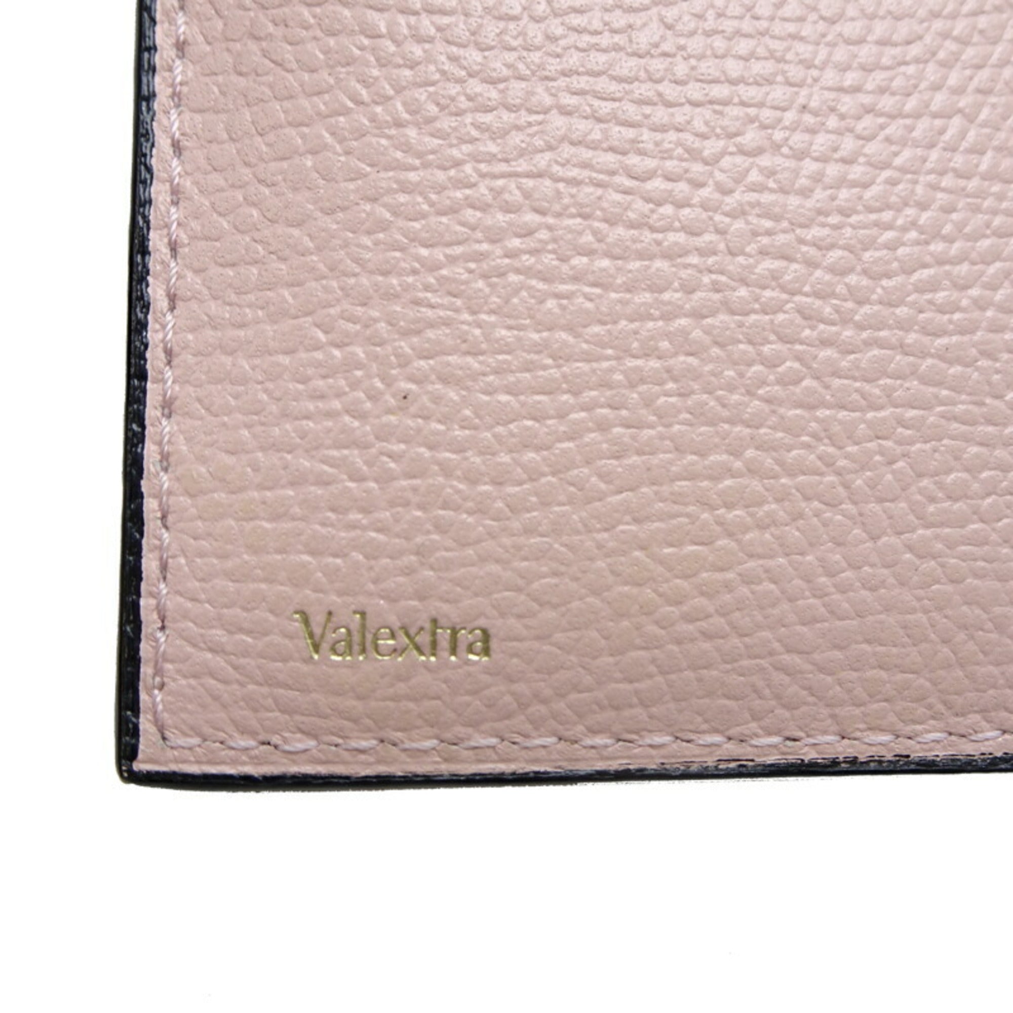 Valextra Vertical Wallet, Women's Bifold Leather Pink