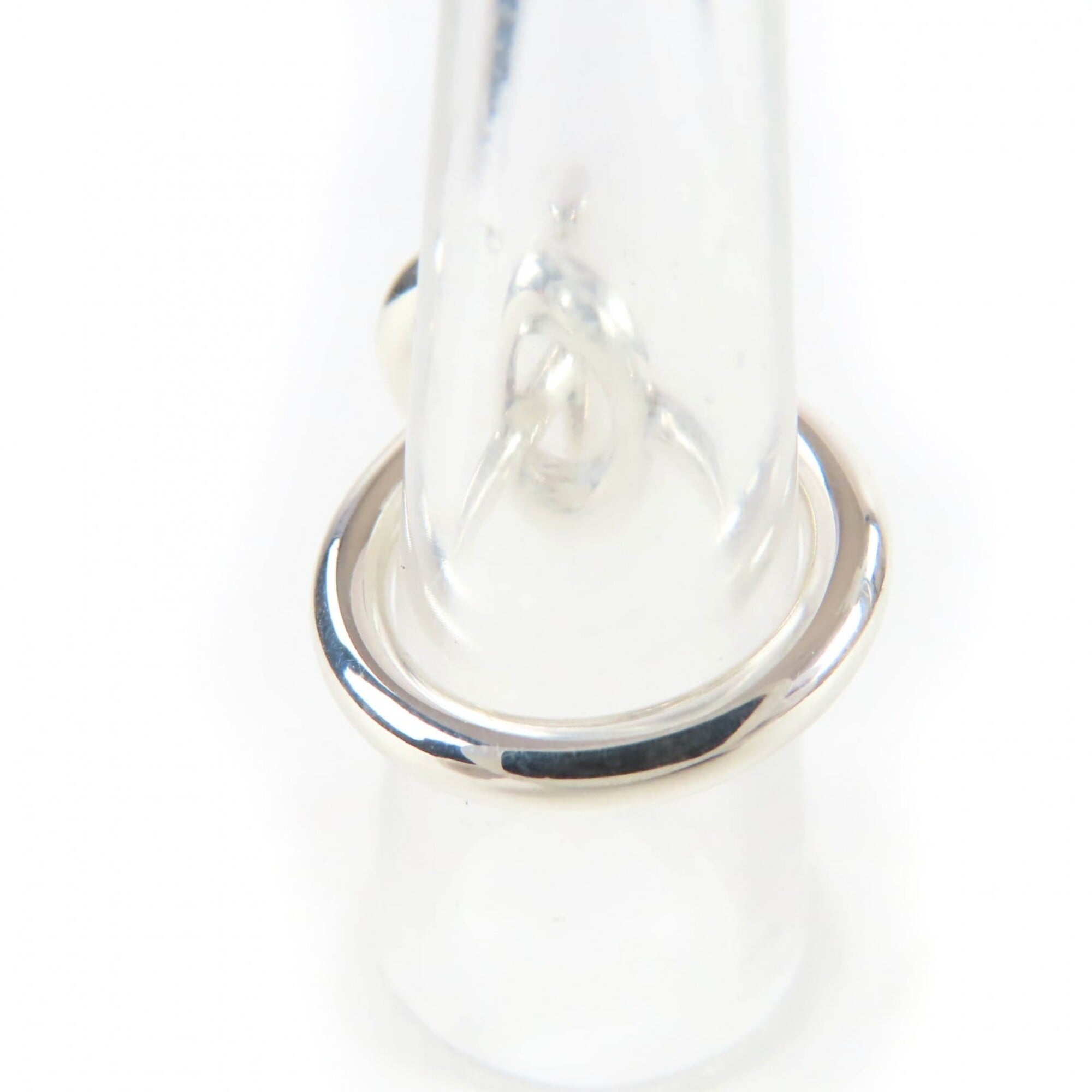 HERMES Echappé MM 925 Ring, 2024 Model, Silver, Size 48, with Case, Made in Italy, Weight 9.6g, Women's — Like New