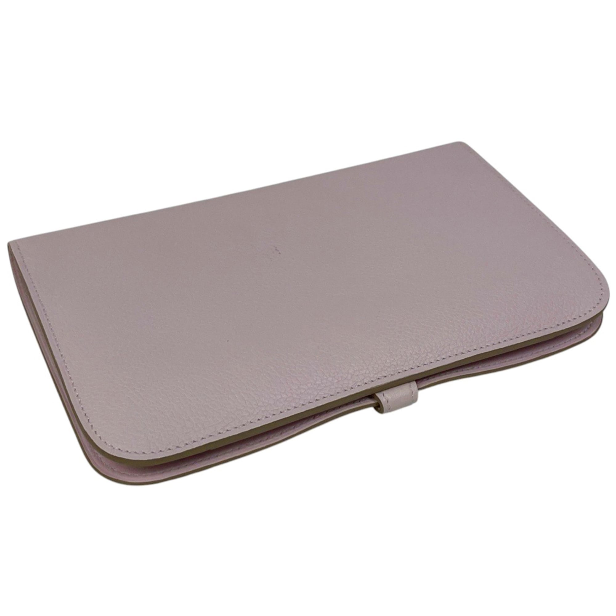 Hermes Hermès Dogon GM Bifold Long Wallet in Evercolor Mauve Pale, Women's