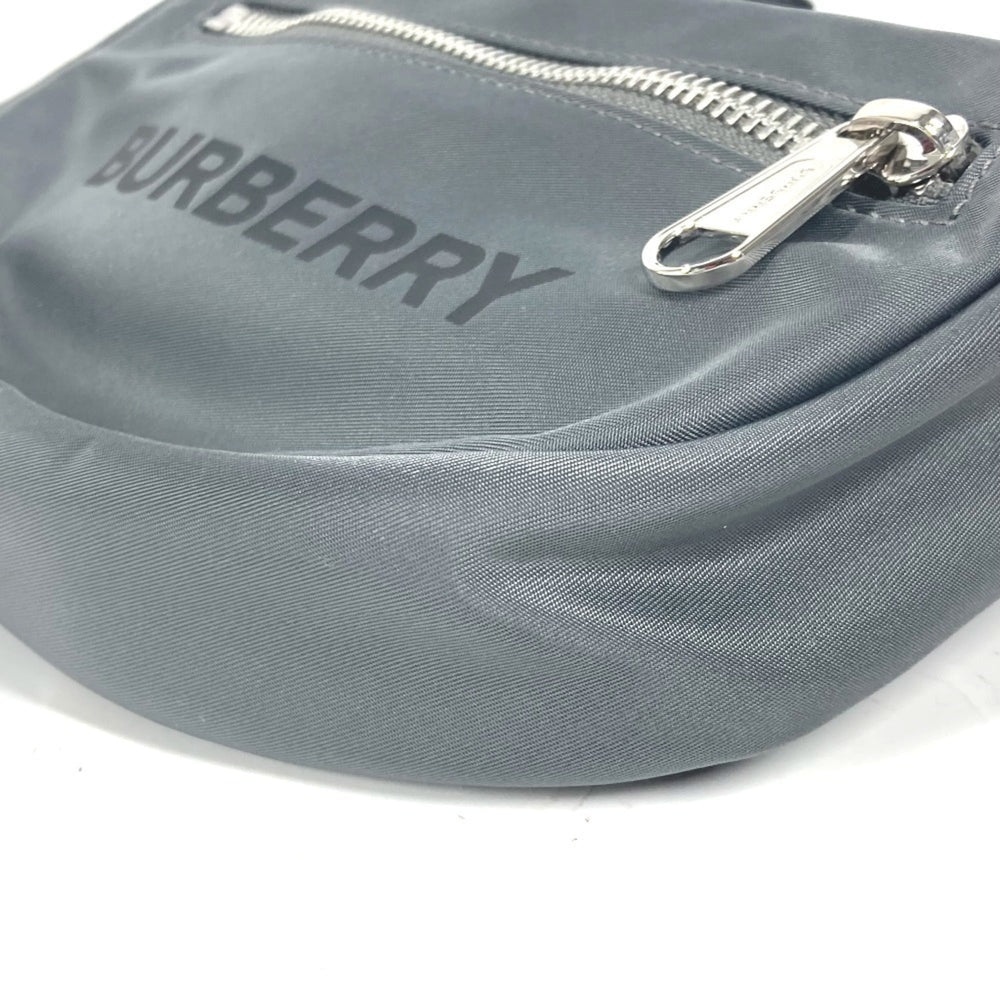 BURBERRY 8052888 Cross Belt Bag Waist Pouch Body Nylon Men's Grey — New - Store Return