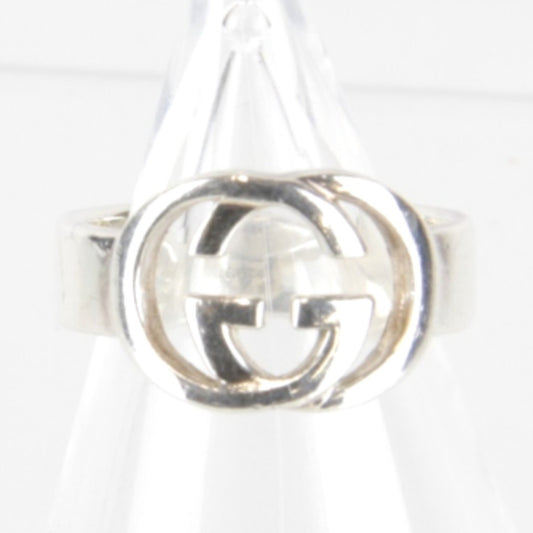 Ag925 GUCCI Interlocking G Ring, size 8