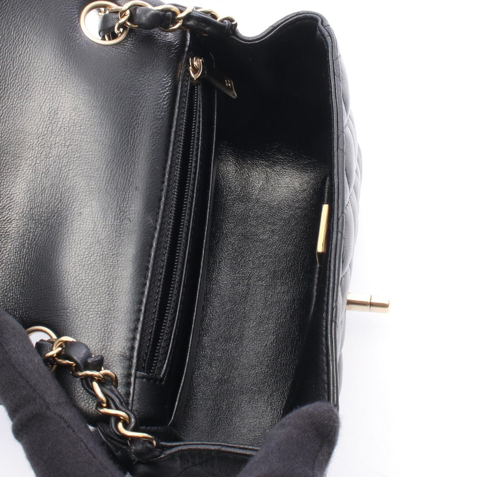 Chanel Mini Matelassé Shoulder Bag/Handbag, Lambskin Leather, Women's, Black (A35200) — New - Store Return