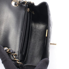Chanel Mini Matelassé Shoulder Bag/Handbag, Lambskin Leather, Women's, Black (A35200) — New - Store Return