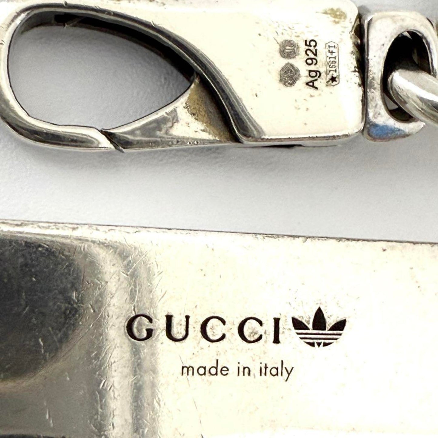 Gucci/Adidas Men's Gourmet Pendant Necklace in Silver