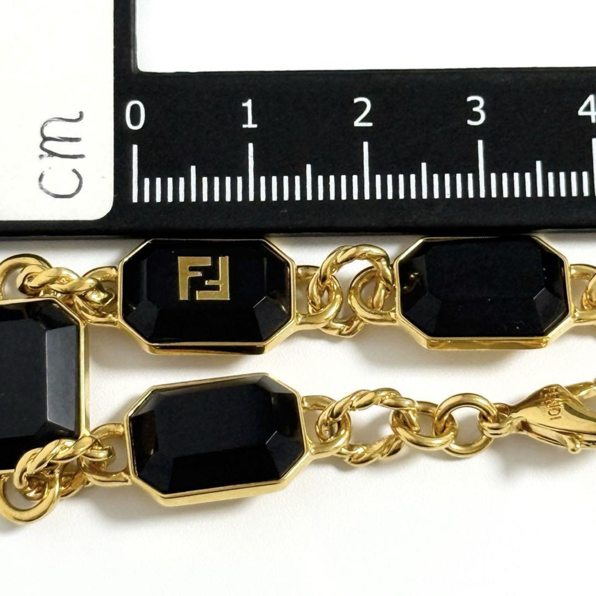 Fendi Men's FF Link Bracelet, Gold, 22cm — Like New