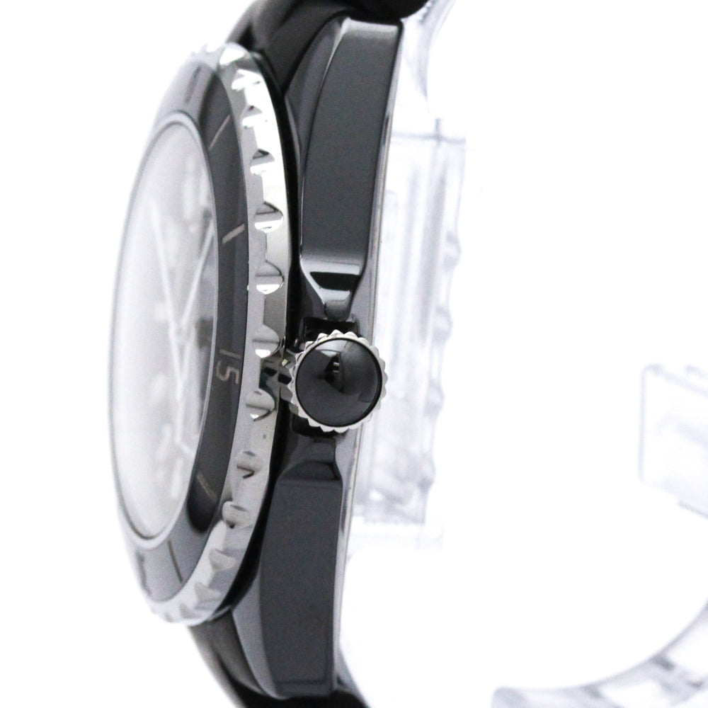 CHANEL J12 Ceramic Rubber Automatic Mens Watch H0684 Polished — Very Good