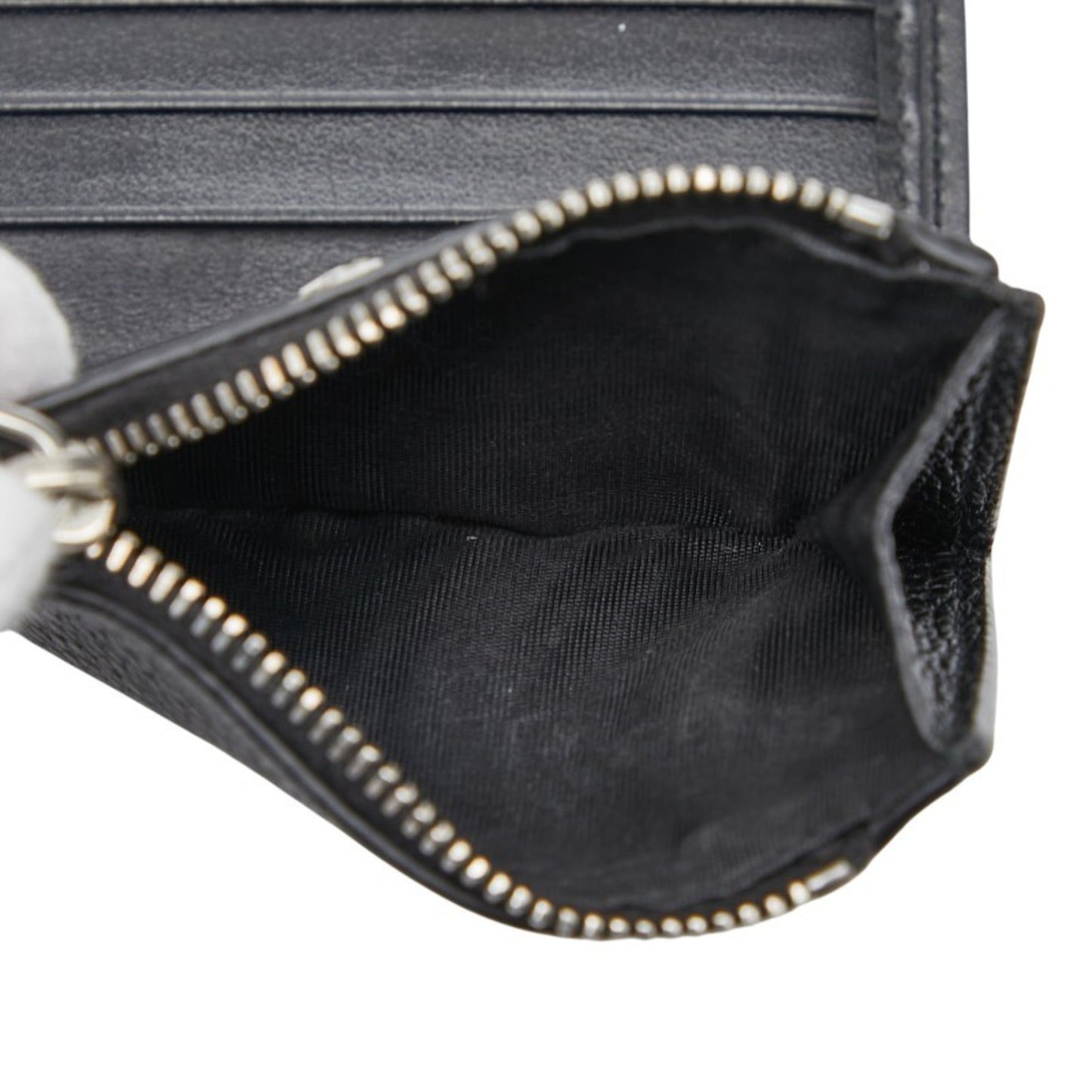 Prada Triangle Logo Plate Bifold Wallet 2ML049 Black Leather Women's PRADA