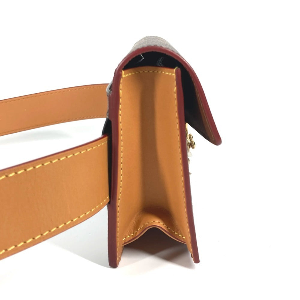 LOUIS VUITTON M44667 Monogram S-Lock Belt Pouch PM, Bag, Shoulder Waist Canvas, Women's, Brown, Like New — Like New