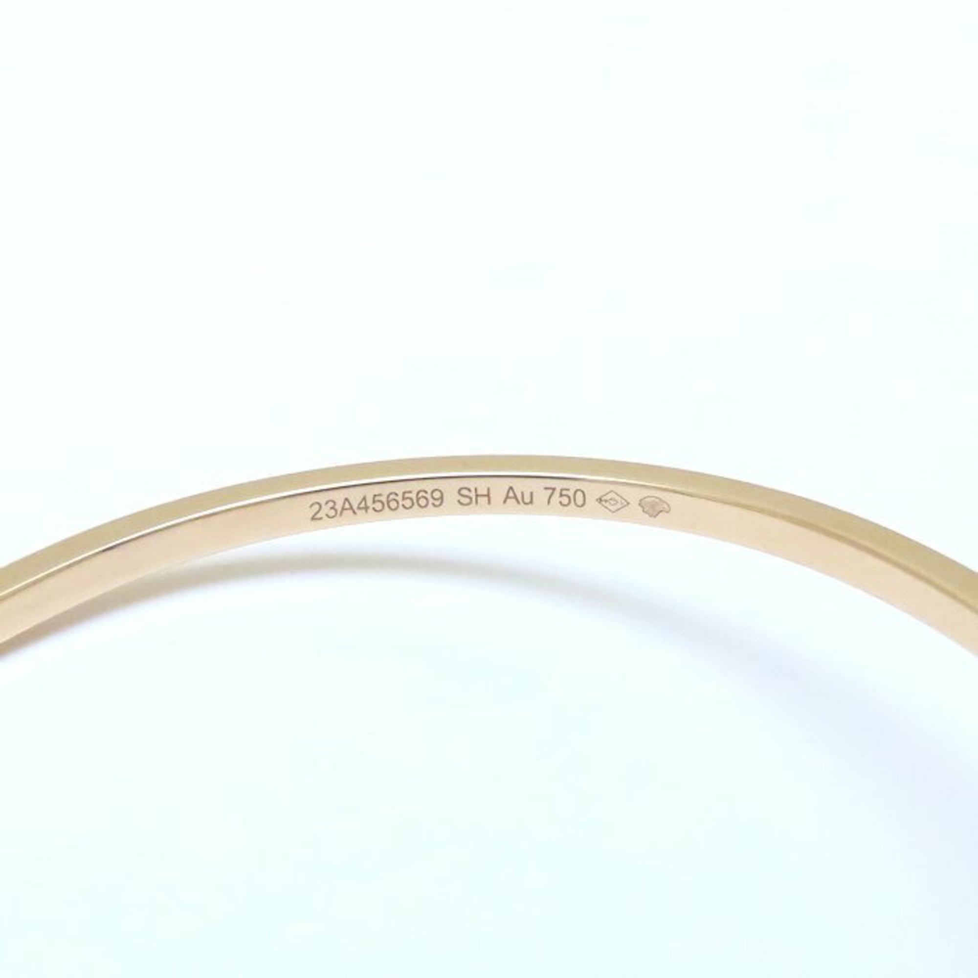 HERMES Chaine d'Ancre Contour Bangle with 0.84ct Diamonds in 18KPG, Women's, 294639 — Like New
