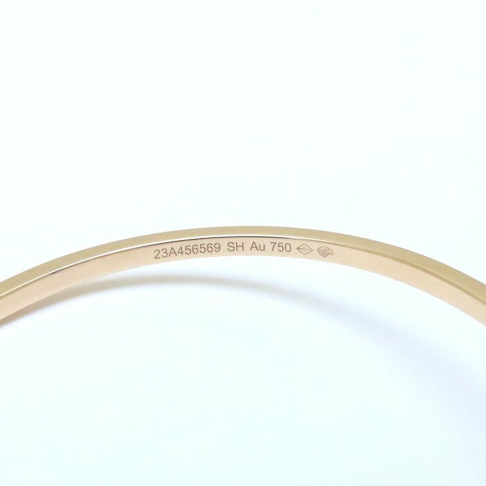 HERMES Chaine d'Ancre Contour Bangle with 0.84ct Diamonds in 18KPG, Women's, 294639 — Like New