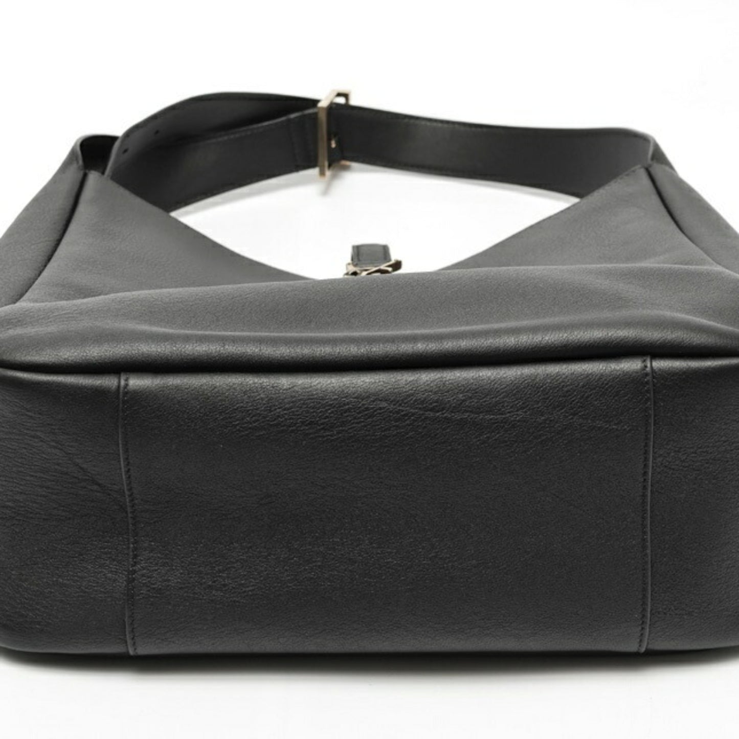 Saint Laurent SAINT LAURENT le 5?7 Soft Large Le Sun Cassette Shoulder Bag 753837 Grained Leather Black E-159054