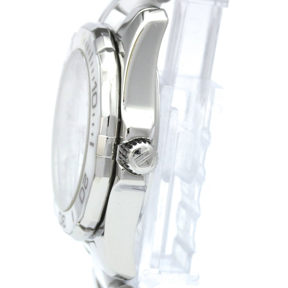 TAG HEUER Aquaracer Diamond Steel Quartz Ladies Watch WAY141D Polished — Very Good