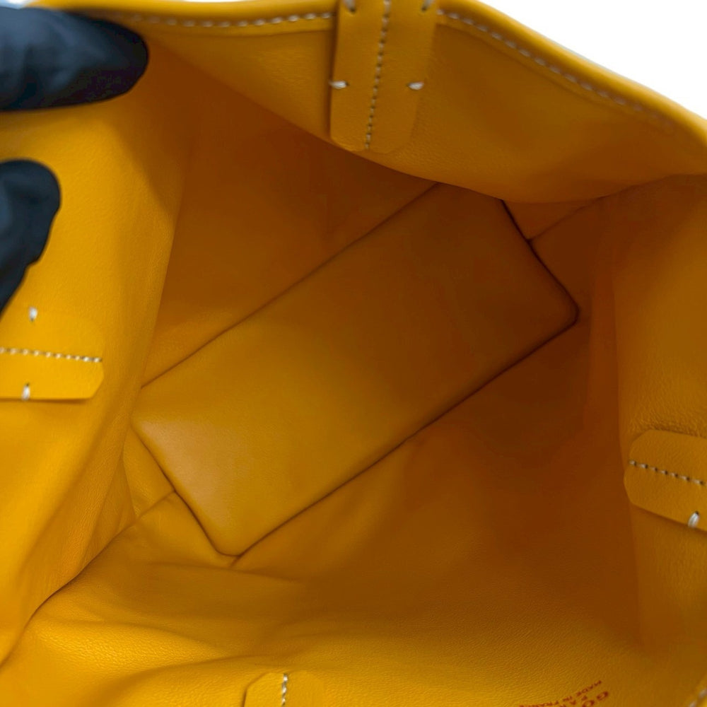 GOYARD Ange Mini Leather Tote Bag, Handbag, Yellow, 1085c — Like New