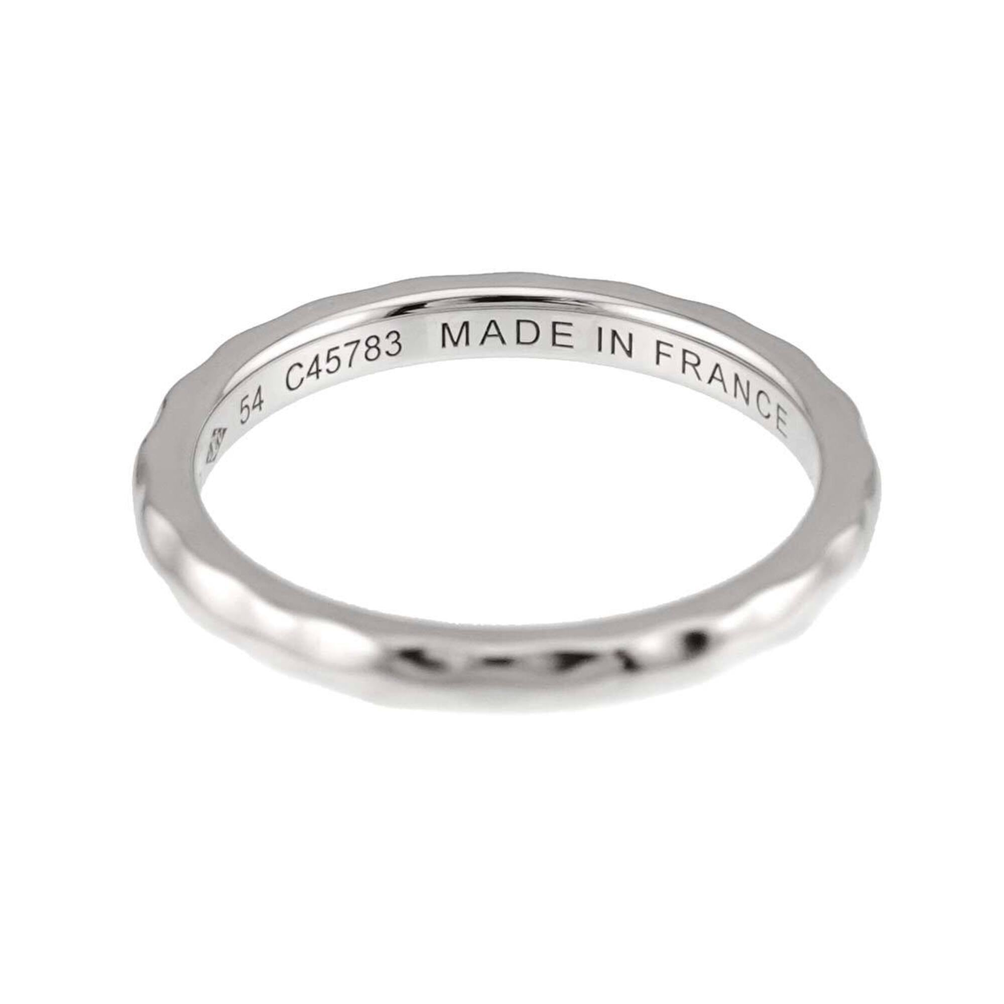 Louis Vuitton Alliance Monogram Infini #54 Ring, 18K White Gold (750) — Like New