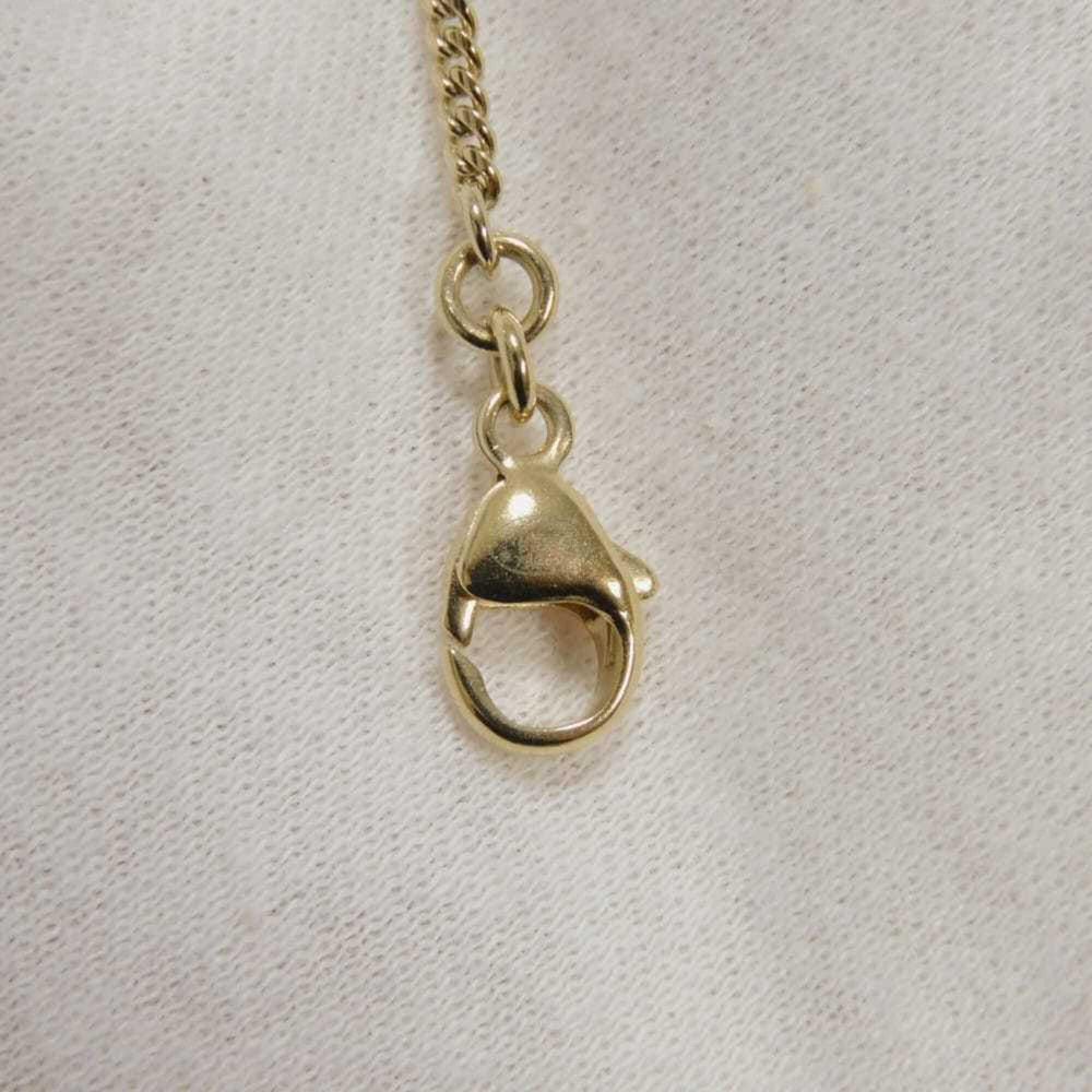 Chanel necklace, Coco Mark, heart, crystal, costume pearl, rhinestone, metal, F23B, CC mark, clear, ABB651, women's — Like New