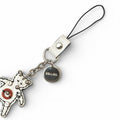 Prada Charm Keychain PRADA Trick Robobear Bear White Red Silver