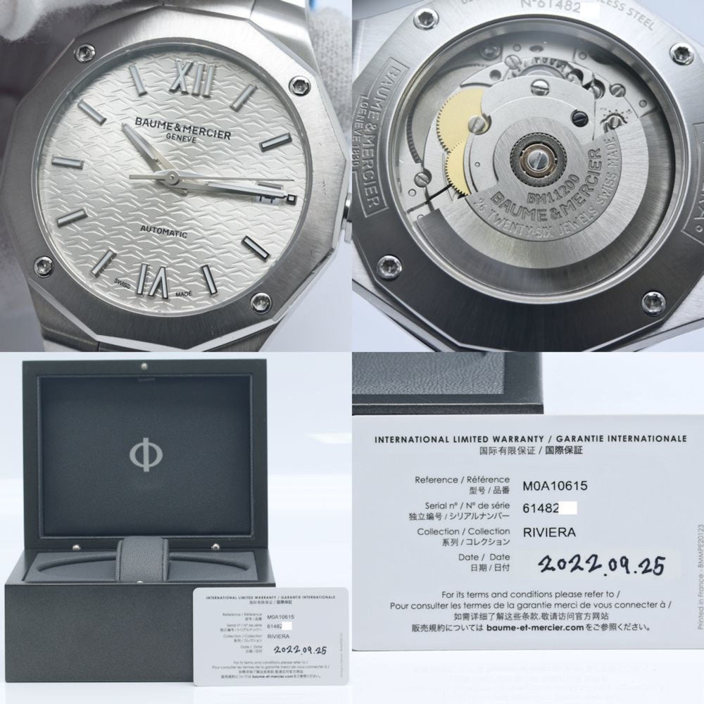 Baume & Mercier Riviera 10615 M0A10615 Women's Stainless Steel Watch 40237 — Good