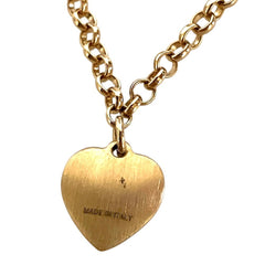 CELINE Macadam x Heart Charm Bracelet GP Gold Color Women's — Like New