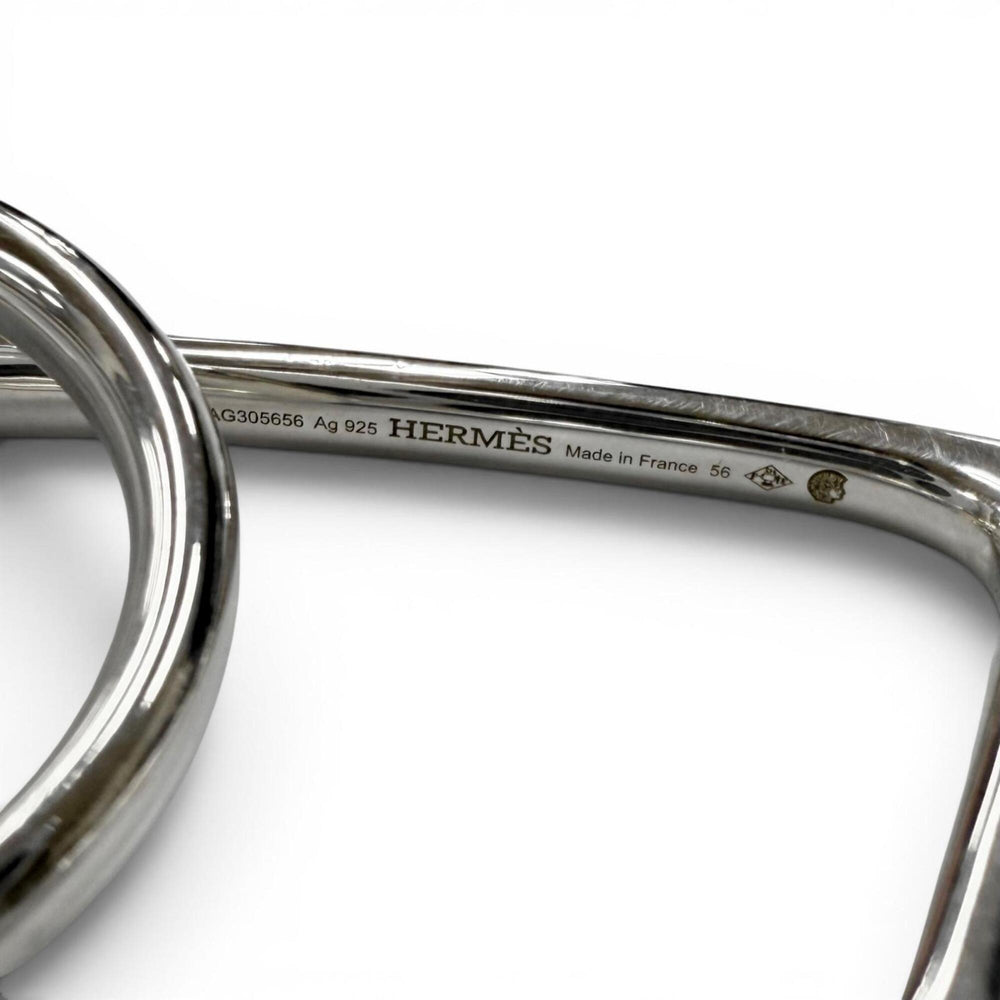 HERMES (Hermes) 2023 model, SV925 Chaine d'Ancre Punk Triple Ring, Silver, Size 56, Made in France, Weight 18.7g, Men's, Comes with Box — Like New