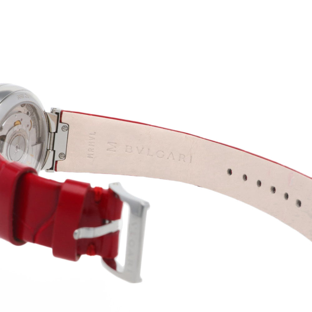 Bvlgari Lucea Stainless Steel Watch LU33C2SLD/11 Automatic Women's BVLGARI Pink Shell with 11 Diamonds, Overhauled — Good