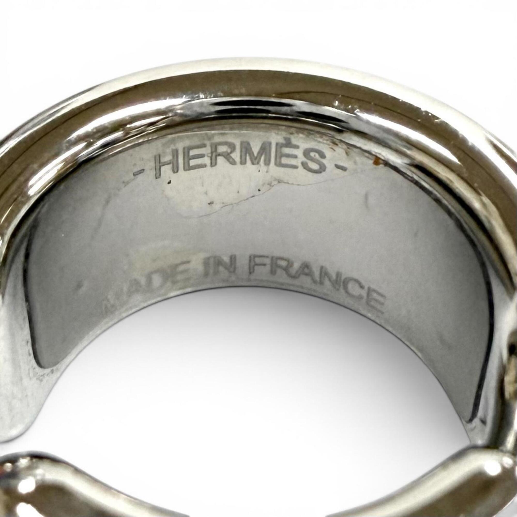 HERMES Olympe PM Ear Cuff, Gold, Veau Epsom Leather, Silver Hardware, Made in France, Women's, Comes with Box and Dust Bag — Like New