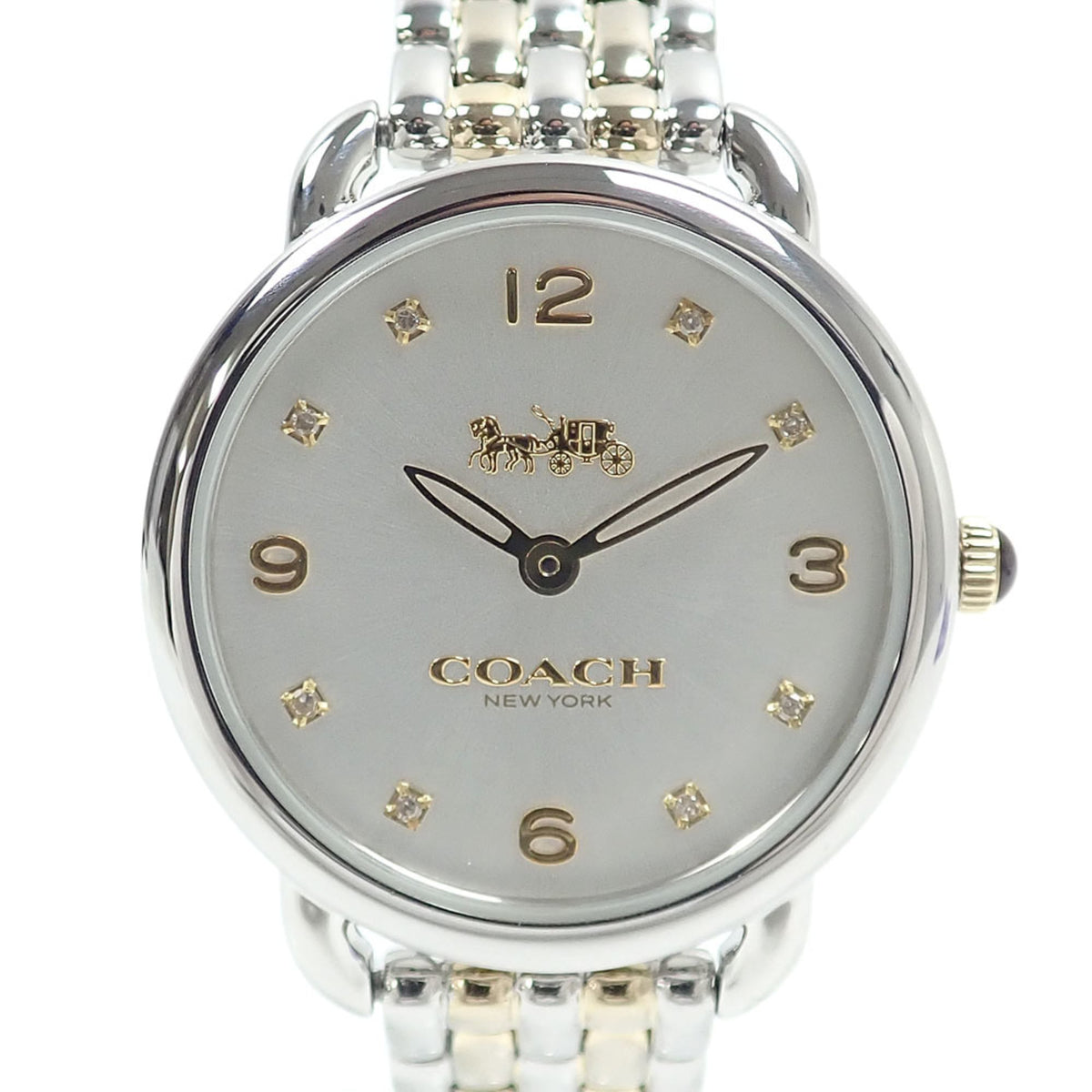 Coach Delancey Women's Quartz Watch, Stainless Steel, CA114.7.14.1415, Battery Operated — Good
