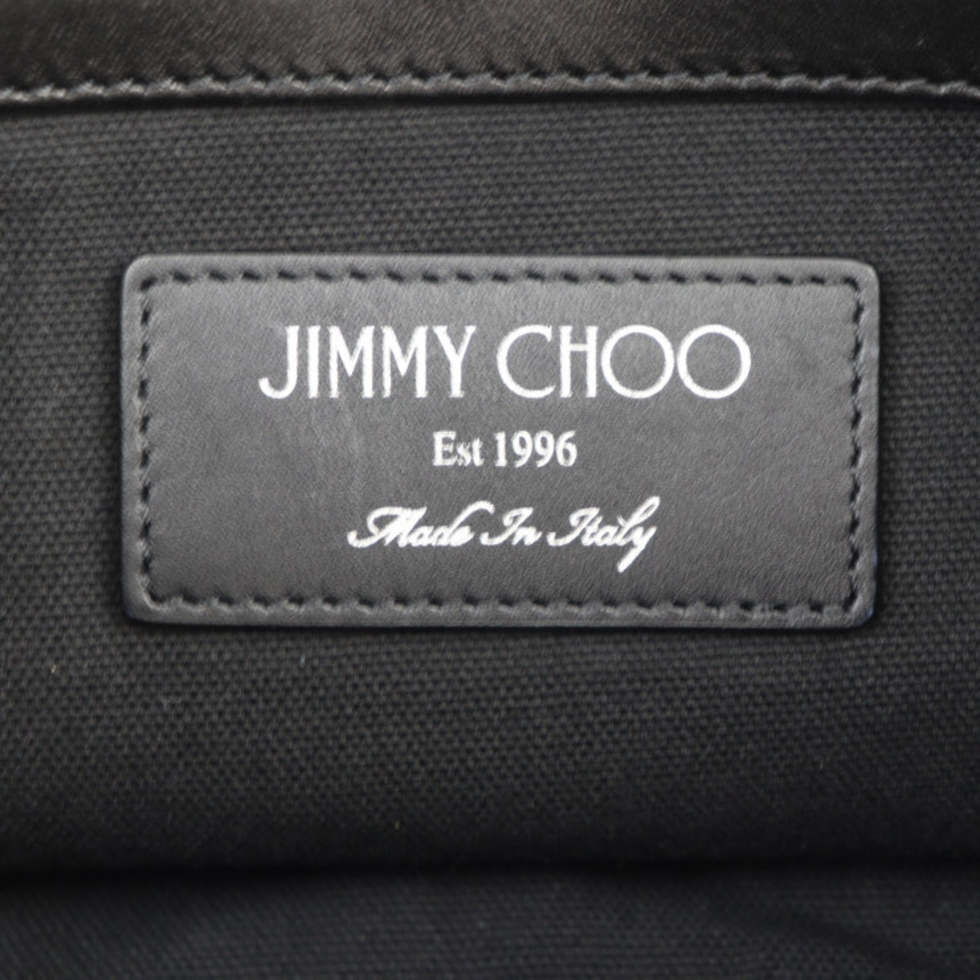 JIMMY CHOO MARLON Backpack/Daypack - Nylon canvas x leather black backpack tote bag R2405093007018 — Like New
