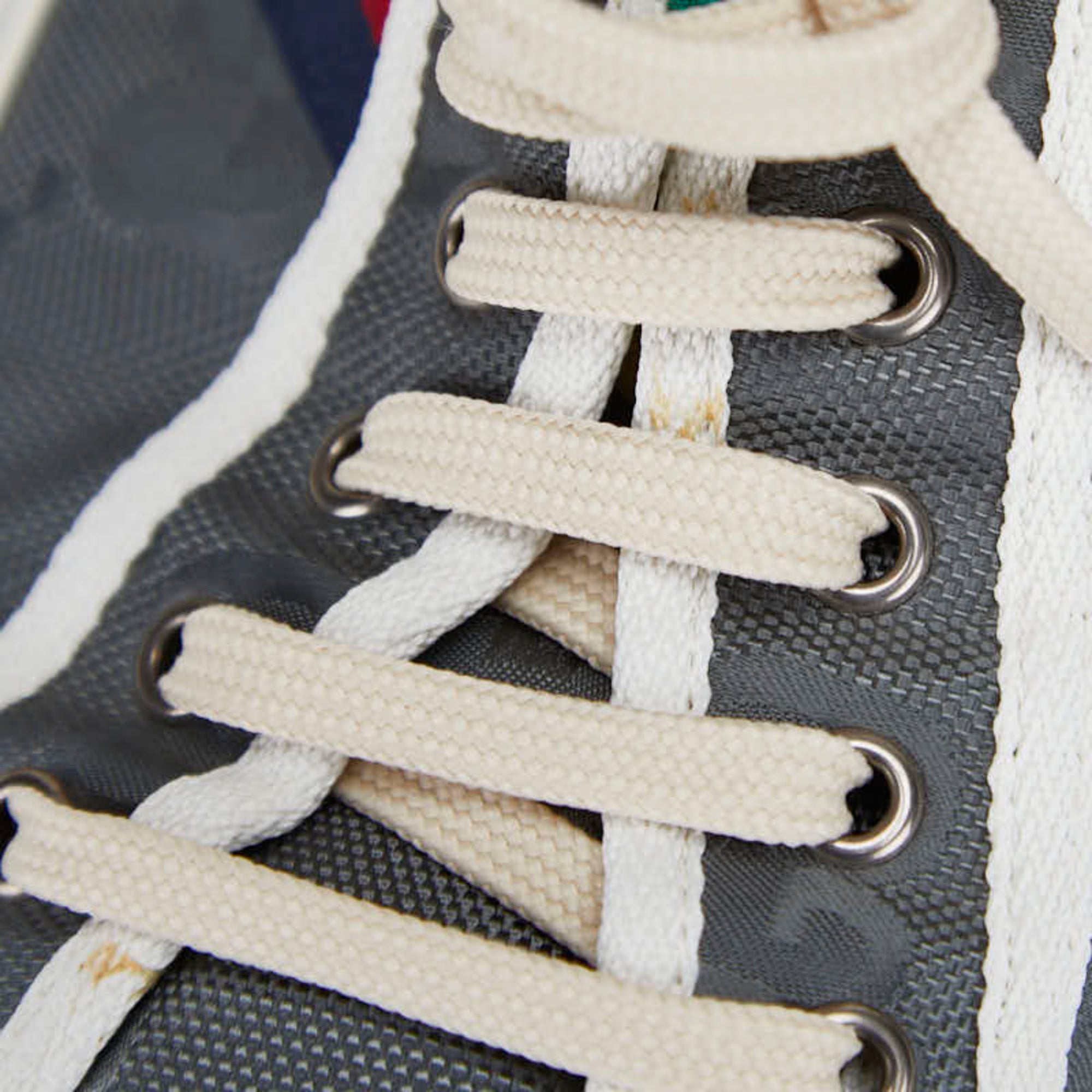 Gucci Webline Tennis 1977 Sneakers, Size 11, Grey and Multicolor Canvas, Men's, GUCCI