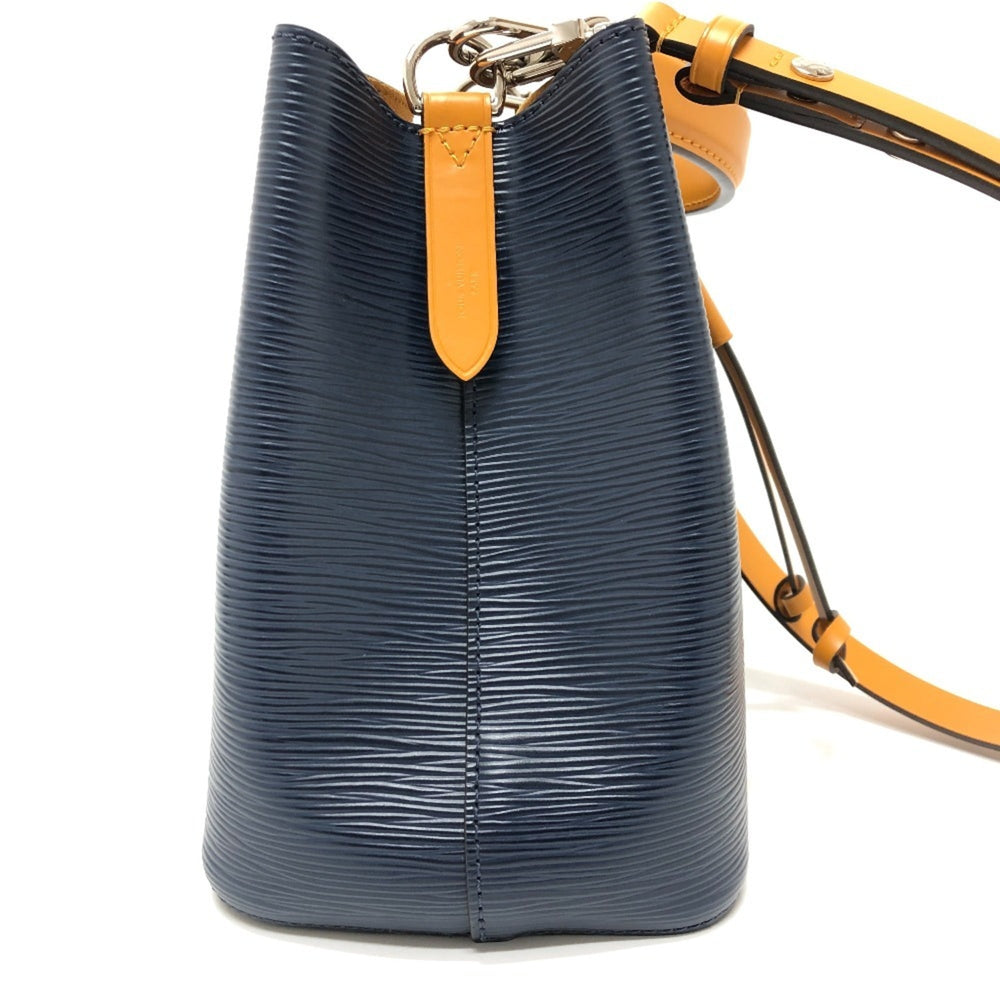 LOUIS VUITTON M53610 Epi NeoNoe Two-Tone Bag, Handbag/Shoulder Bag in Leather, Indigo/Saffron and Navy, Like New — Like New