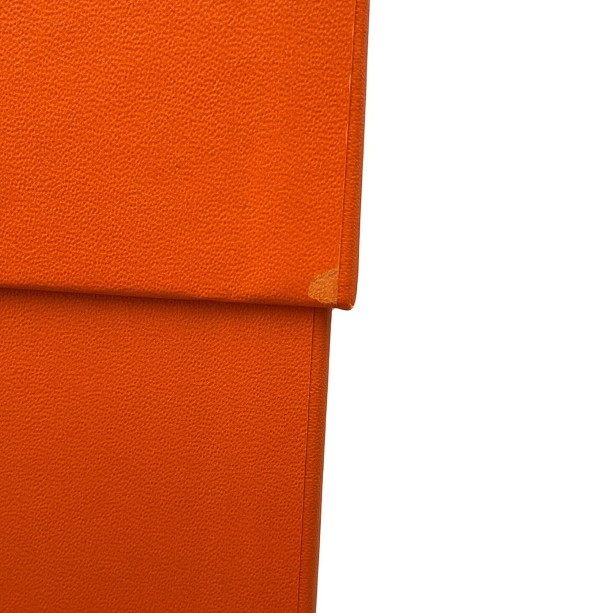 Hermes Garden TPM Tote Bag, Etoupe Orange, Toile Officier Negonda, W Stamp, Party, Garden, Handbag, Women's HERMES — Like New
