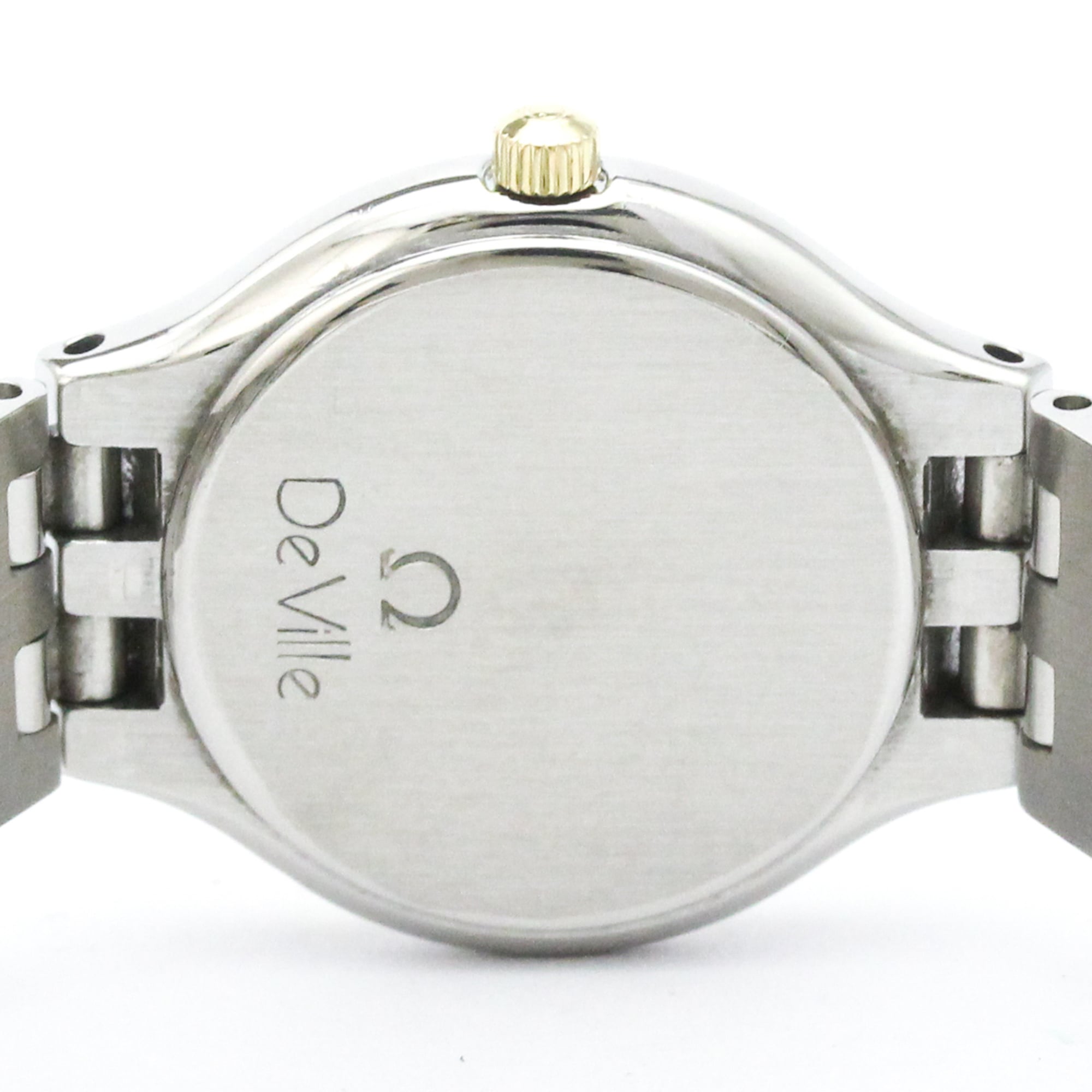 OMEGA De Ville Symbol K18 Gold Stainless Steel Ladies Watch 595.0101 Polished — Very Good