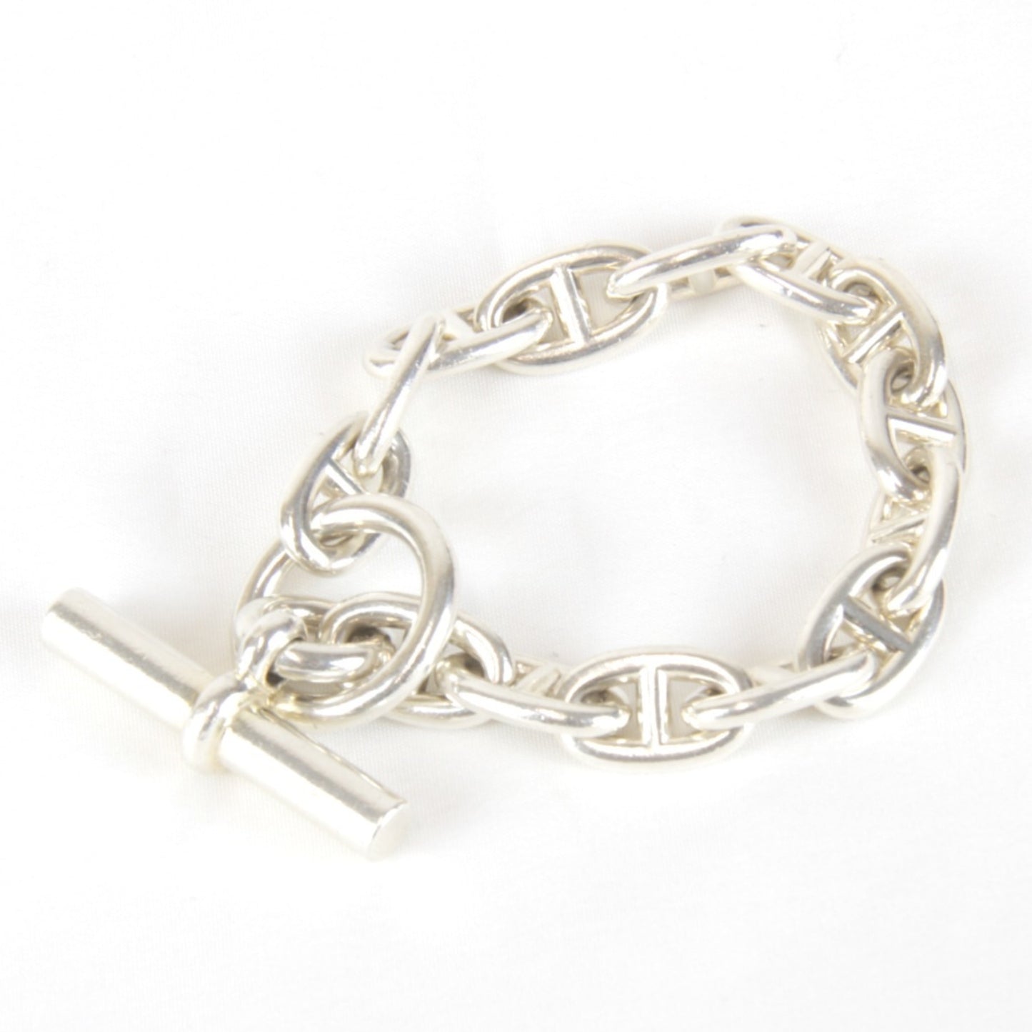 HERMES Chaine d'Ancre MM Bracelet in 925 Silver for Women - Volume