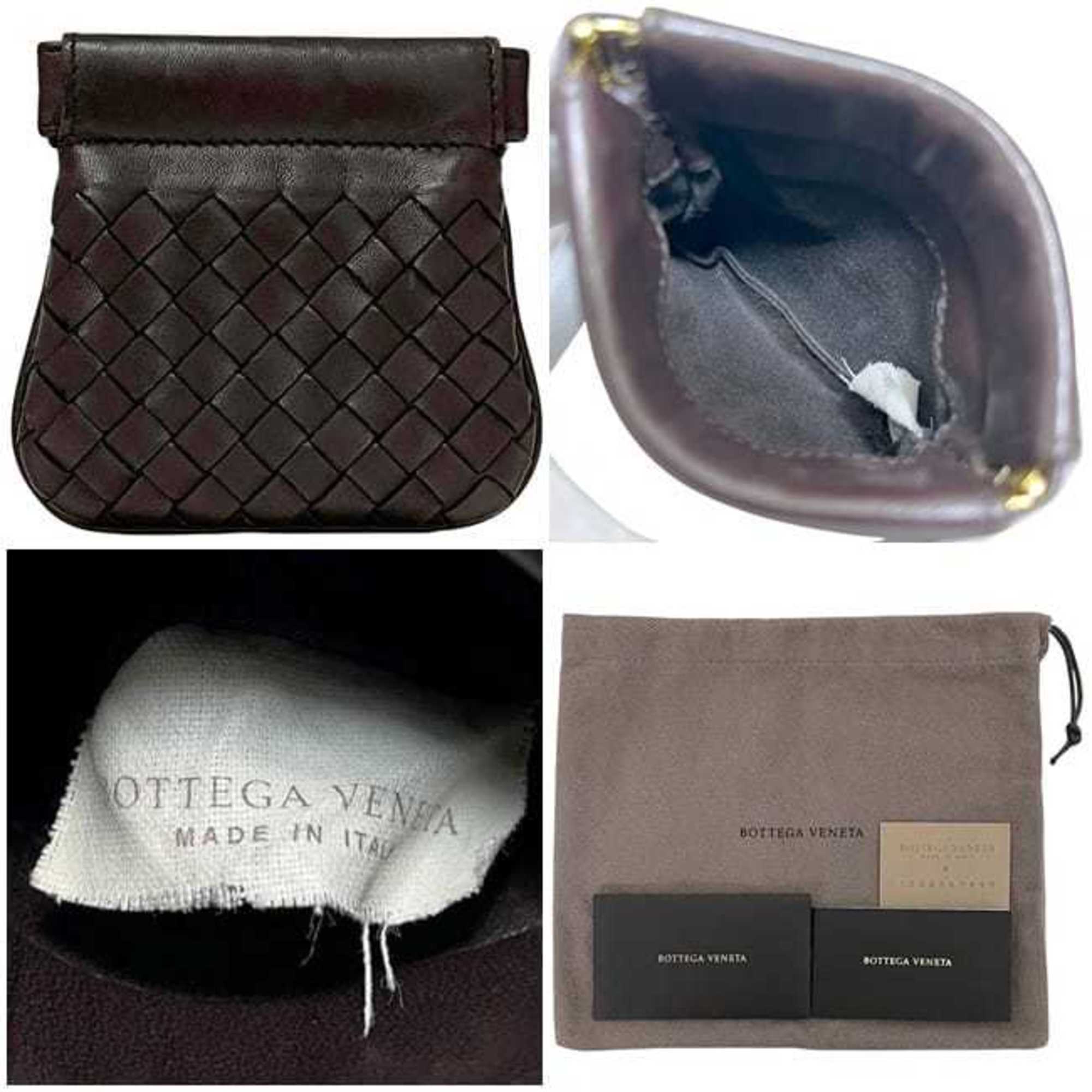 Bottega Veneta Coin Case ec-24814 Brown Intrecciato 189987 Leather Purse V 0013 2040 EPEV 2063 B BOTTEGA VENETA Pouch Mini Wallet Compact