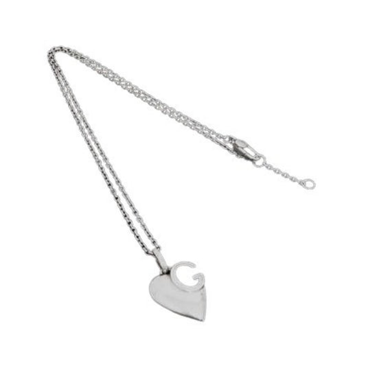 GUCCI Gucci Necklace - Silver SV925 Women's Heart