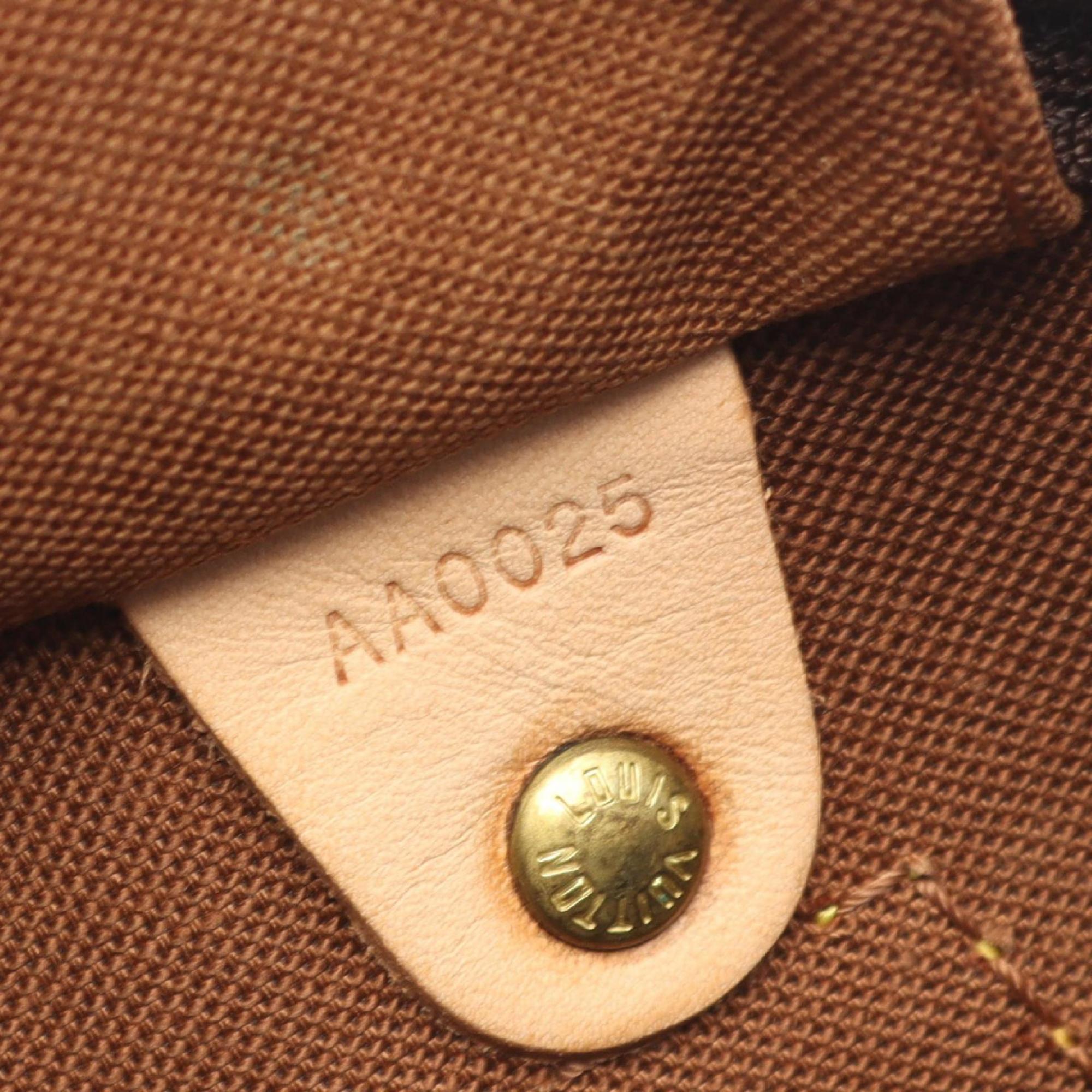 Louis Vuitton Speedy 30 Handbag, Coated Canvas and Leather, Monogram, Women's, Brown, M41526