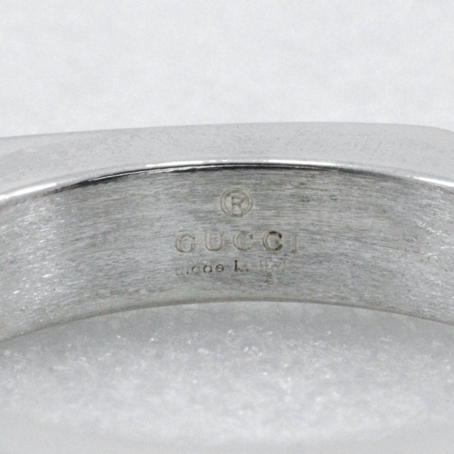 Gucci Bolt Ring, Size 10, Sterling Silver, Approx. 6.8g, Women's