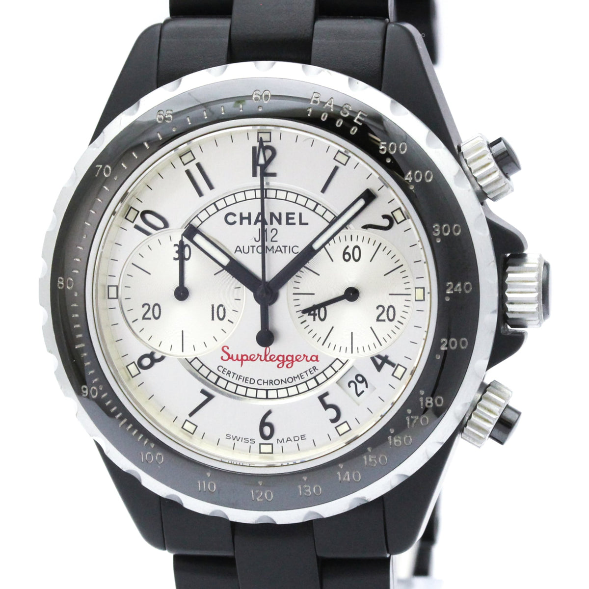 CHANEL J12 Super Leggera Chronograph Aluminium Rubber Watch H2039 — Very Good