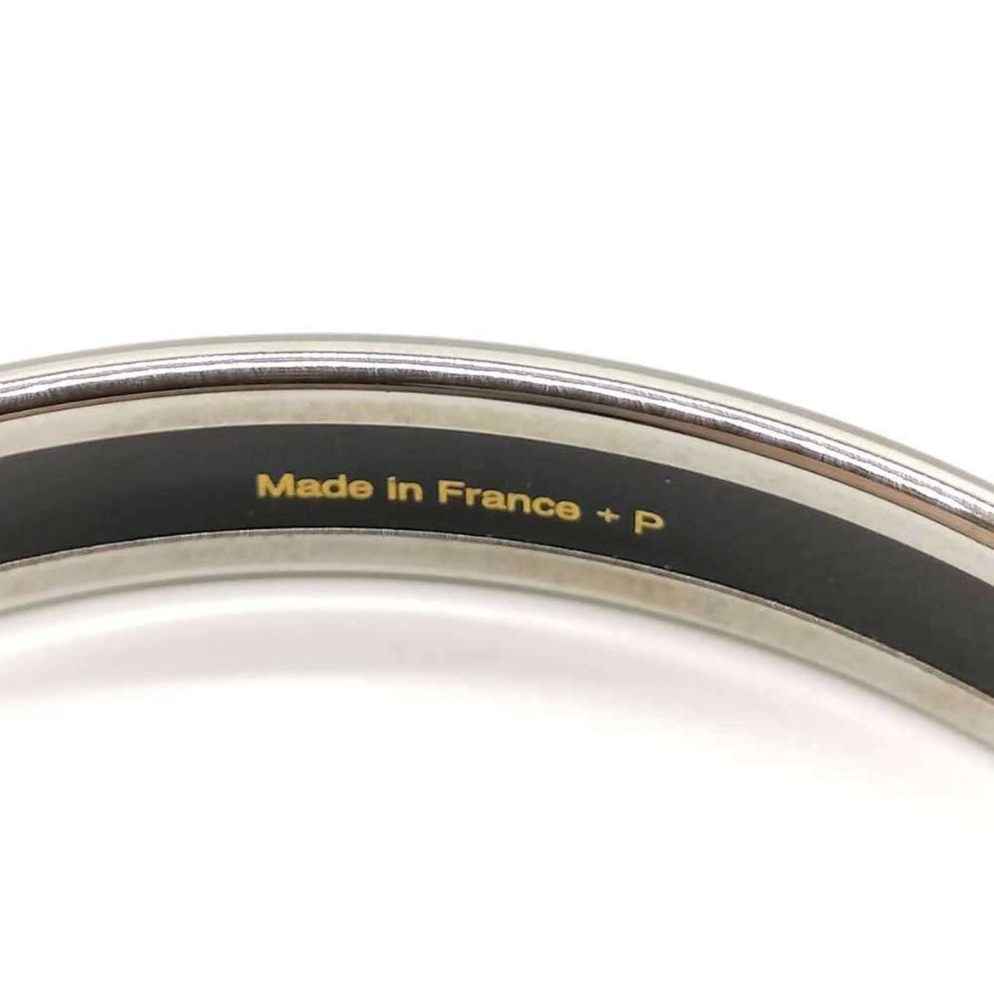 Hermes enamel PM orange cloisonné mark bangle bracelet for women.