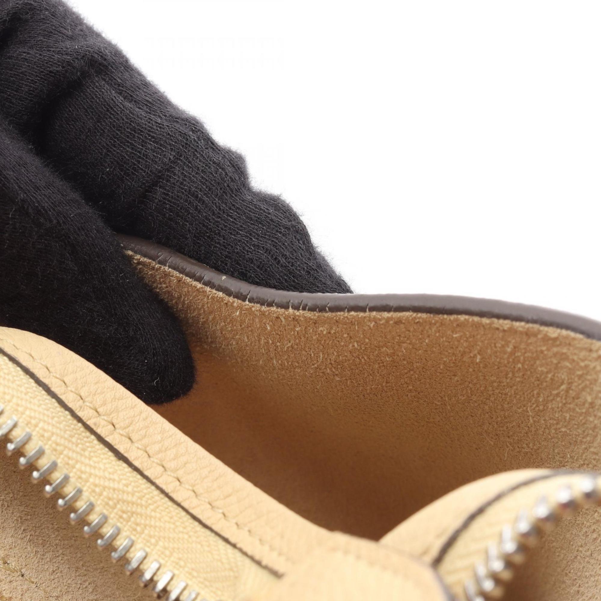 Celine BELT BAG MINI, a mini handbag in leather, beige, for women, model 176103