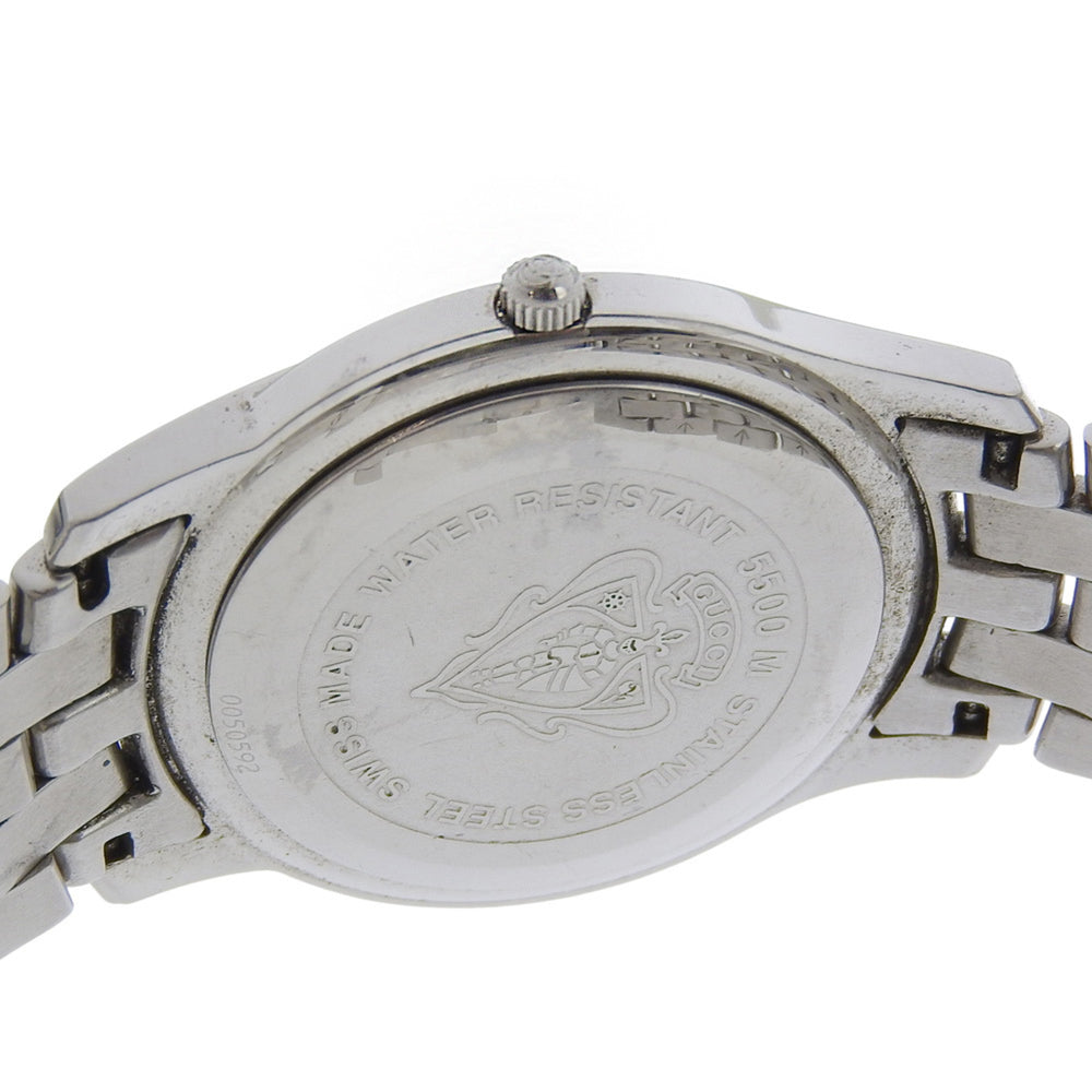 Gucci 5500M Stainless Steel Watch, Silver, Quartz, Analog Display, Silver Dial, Women's Watch — Good