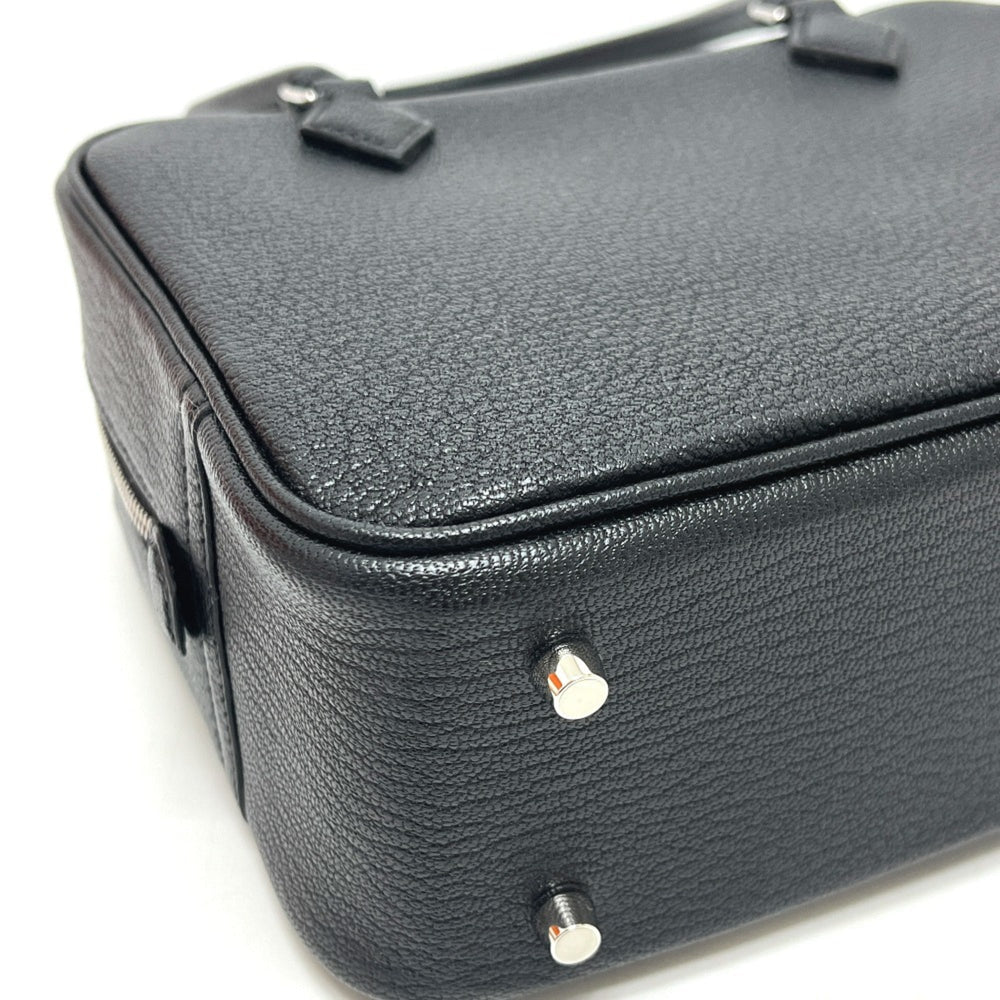 HERMES H086559CK Plume Mini Black Bag Handbag Chevre Mysore Women's Noir — New - Store Return