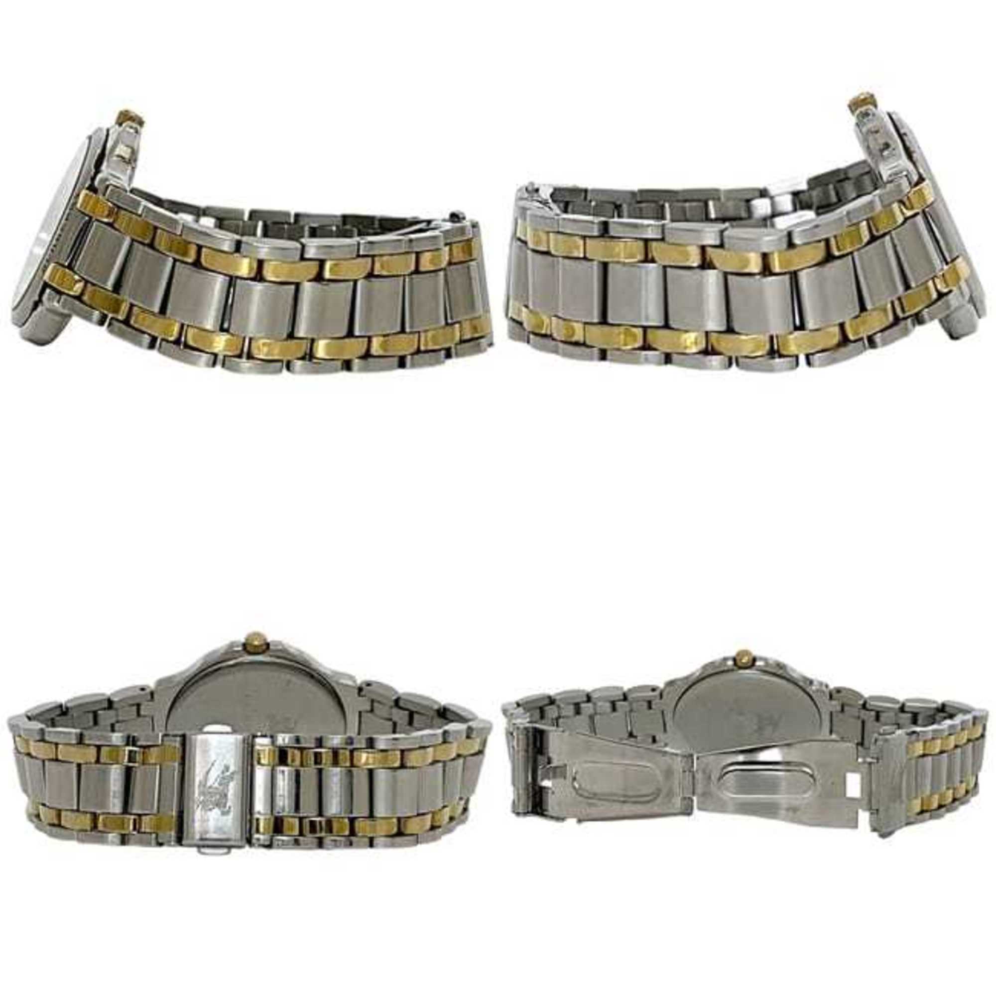 Burberry Men's GN-4S Watch, Champagne Gold, Silver, Stainless Steel Quartz Movement, Battery-Operated, Three-Hand Analog, f-24831, 1N0***, Pre-Owned