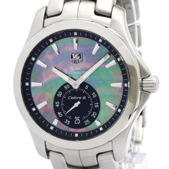 TAG HEUER Link Limited Edition Black MOP Steel Watch WJF211K Polished — Very Good