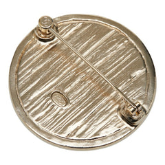 Chanel Coco Mark Brooch, Gold Rhinestone Plated, Women's, CHANEL — Like New