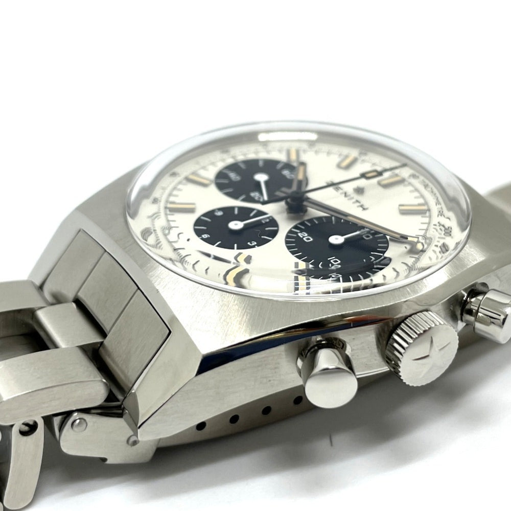 ZENITH 3.L384.400 Lupin the Third 2nd Edition Japan Limited 200 Pieces Revival A384 Chronomaster Watch Stainless Steel Men's Silver — Like New