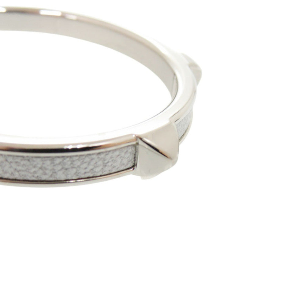 Unused Hermes Athena H500373 Metal Chevre Sham Kila Argent Silver Hardware Bracelet Bangle 0475HERMES — Like New