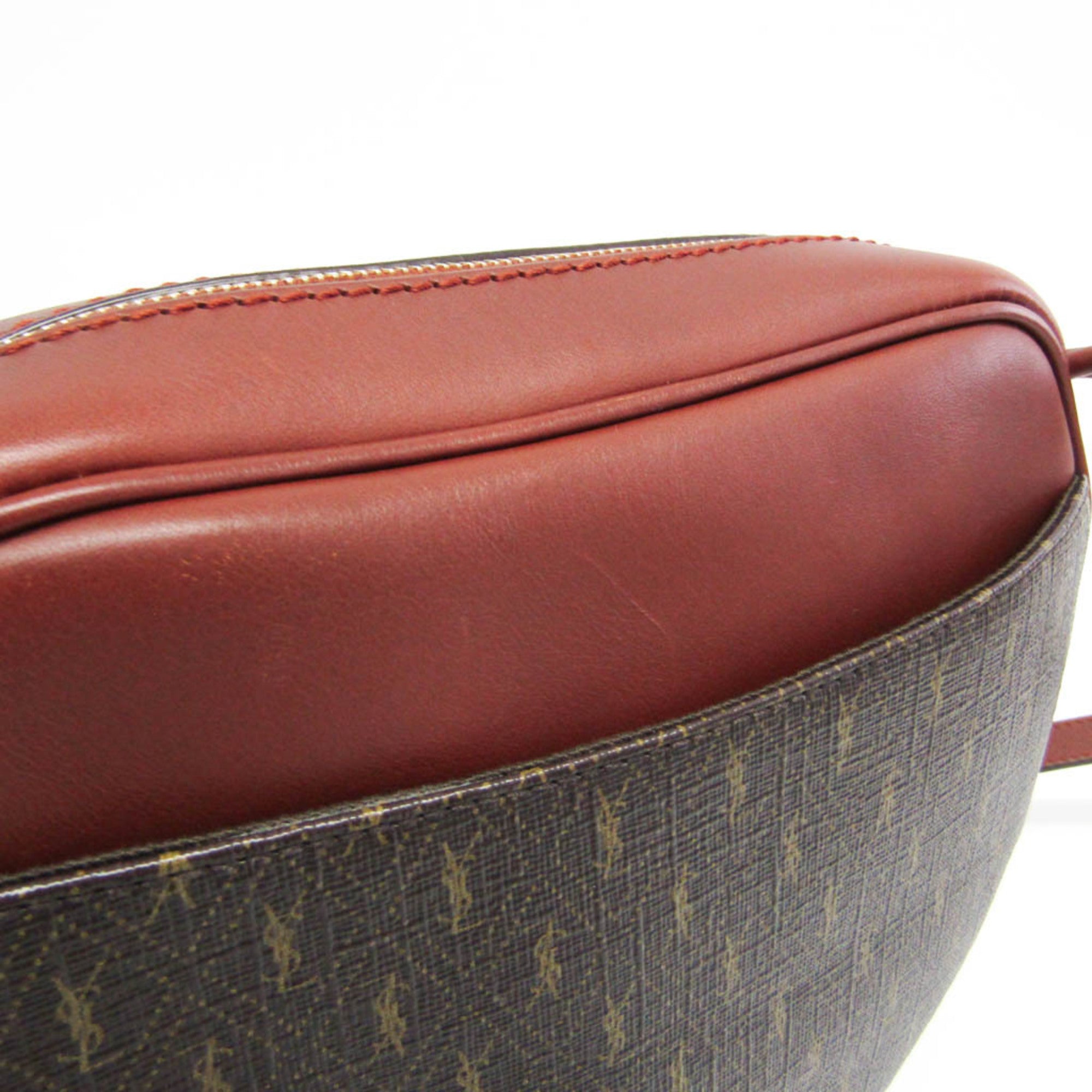 Yves Saint Laurent 675260 Women's Leather Shoulder Bag Brown — Like New