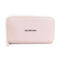 BALENCIAGA Round Long Wallet Leather Light Pink Men's Women's h30964g