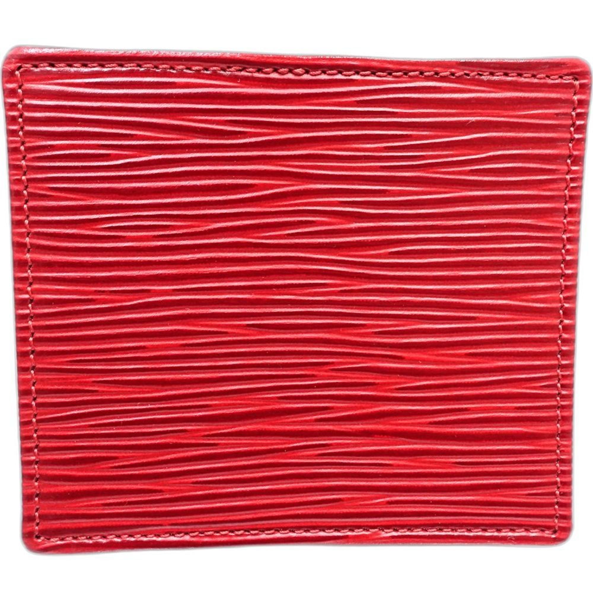 LOUIS VUITTON Epi Wallet/Coin Case M63697 Porte Monnaie Boite Castilian Red Women's 181896
