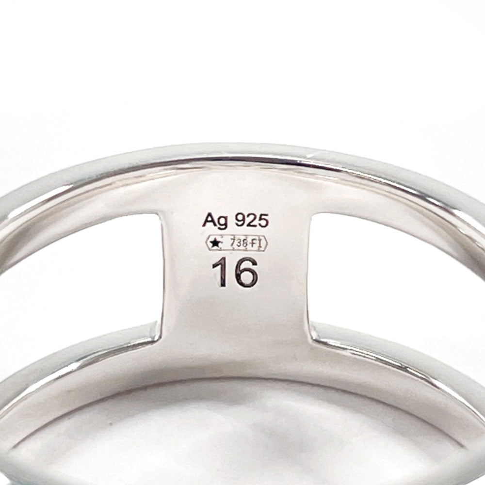 GUCCI Interlocking G Wide Ring, Sterling Silver 925, Size 15, Silver, Men's — Like New